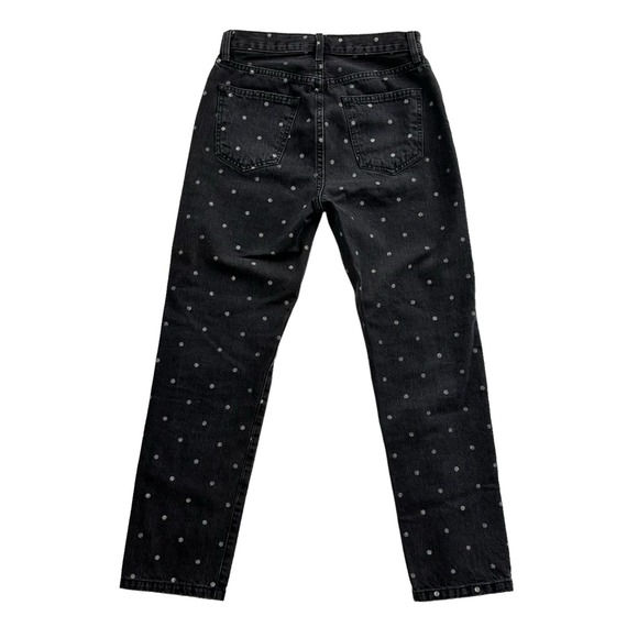 CURRENT ELLIOTT THE VINTAGE CROP SLIM JEANS POLKA DOT WOMEN SIZE 26 - Picture 3 of 12